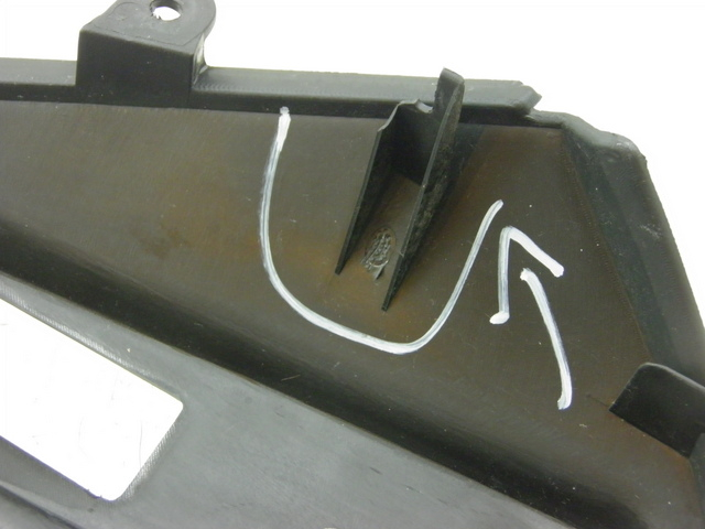 photo de INNER FRONT FAIRING KYMCO XCITING RI ABS 500 (2010) - Zoom on usage condition