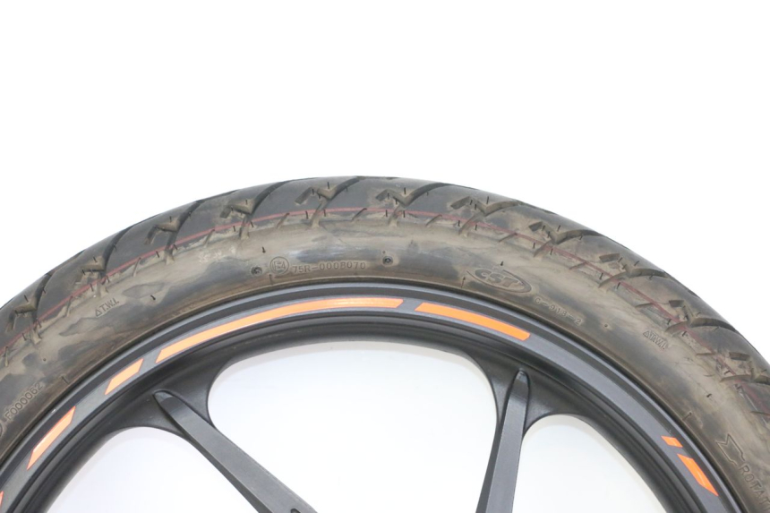 photo de FRONT RIM AND TIRE KIDEN KD125-G 125 (2018 - 2022) - Markings and original references