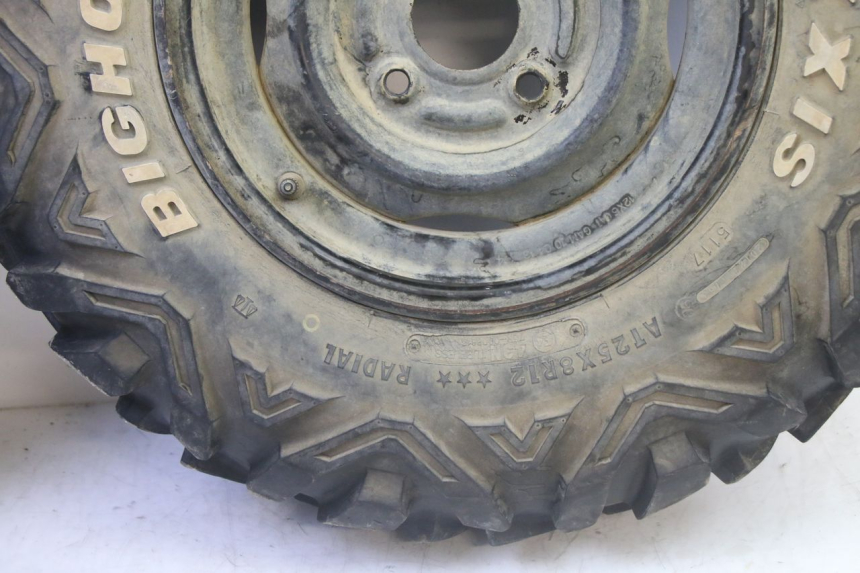 photo de FRONT RIM AND TIRE YAMAHA YFM GRIZZLY 550 (2008 - 2015) - Checked used part