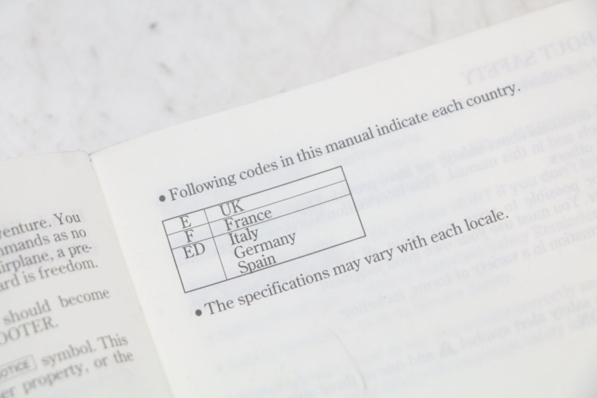 photo de USER MANUAL HONDA FJS SILVERWING SILVER WING 600 (2001 - 2010) - Fixing points details