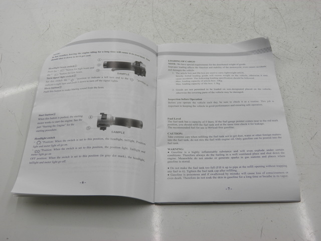 photo de USER MANUAL JM MOTOR JULIA 50 (2010 - 2014) - Zoom on usage condition