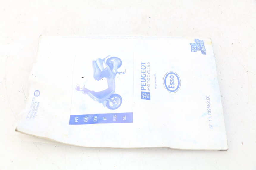 photo de USER MANUAL PEUGEOT VIVACITY 50 (1998 - 2003) - Surface and material condition