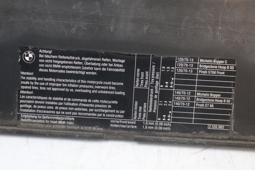 photo de REAR SEAT BMW C1 125 (2000 - 2003) - Alternative perspective